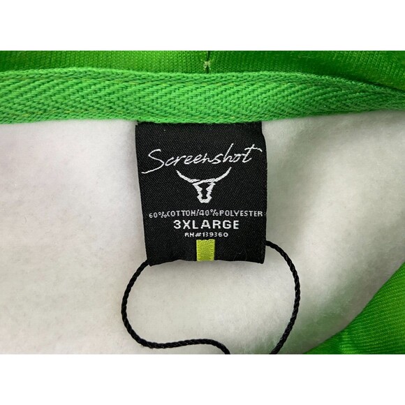 Screenshot Pop Art Hoodie Men 3XL White Fleece Pullover - Picture 8 of 8